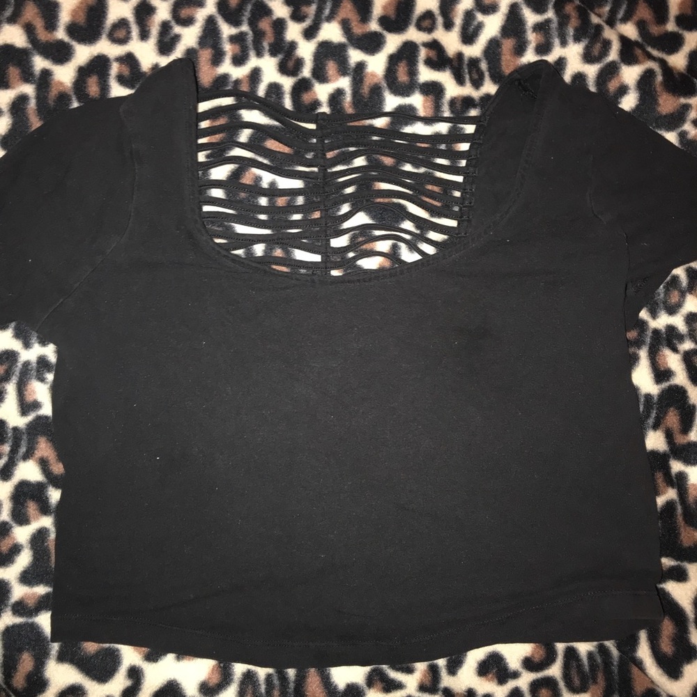 Black crop top